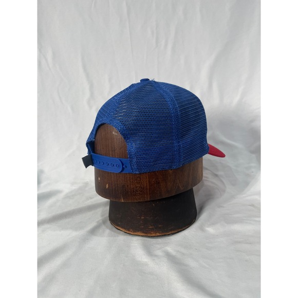 Realtree Fishing Trucker Hat Red White Blue Mesh American Flag Patch Snapback - Picture 5 of 7